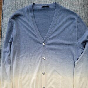BERLUTI Ombre Cardigan | Size L Large | 70% Cashmere/30% Silk | MINT Condition